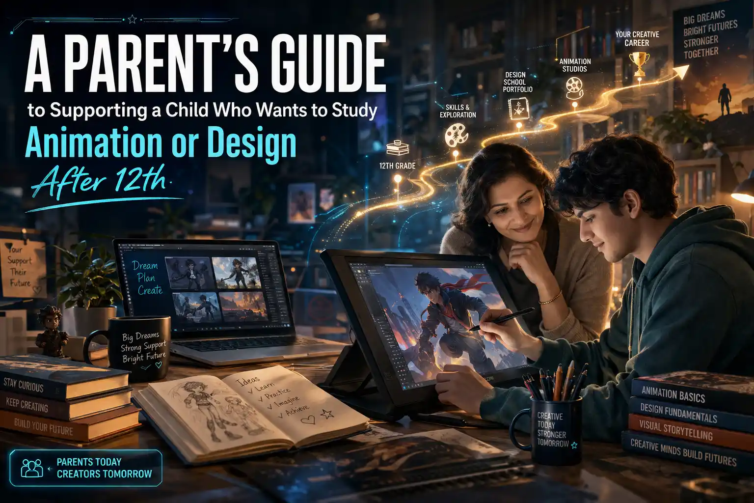 A Parent's Guide to Supporting a Child Who Wants to Study Animation or Design After 12th