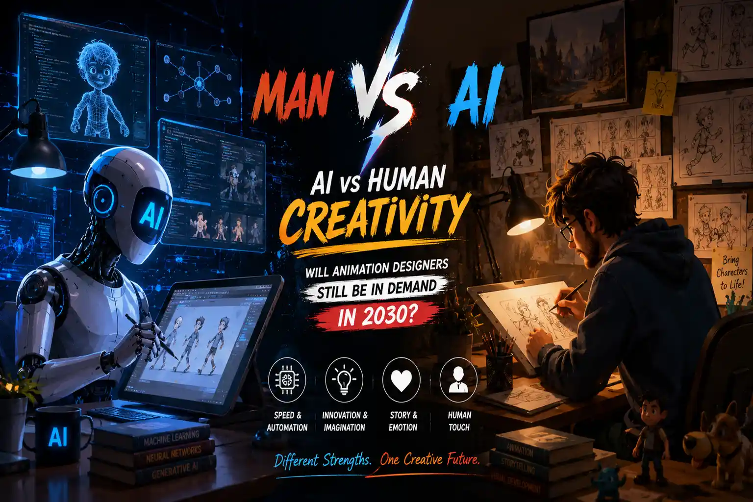 AI vs Human Creativity: Will Animation Designers Still Be in Demand in 2030?