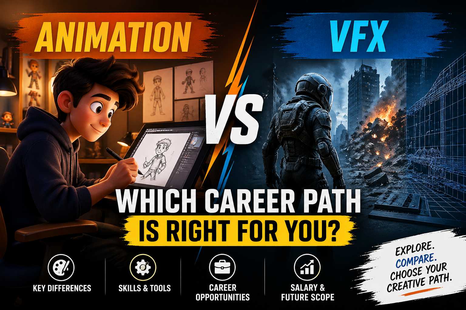 Animation vs. VFX: Which Career Path is Right for You?