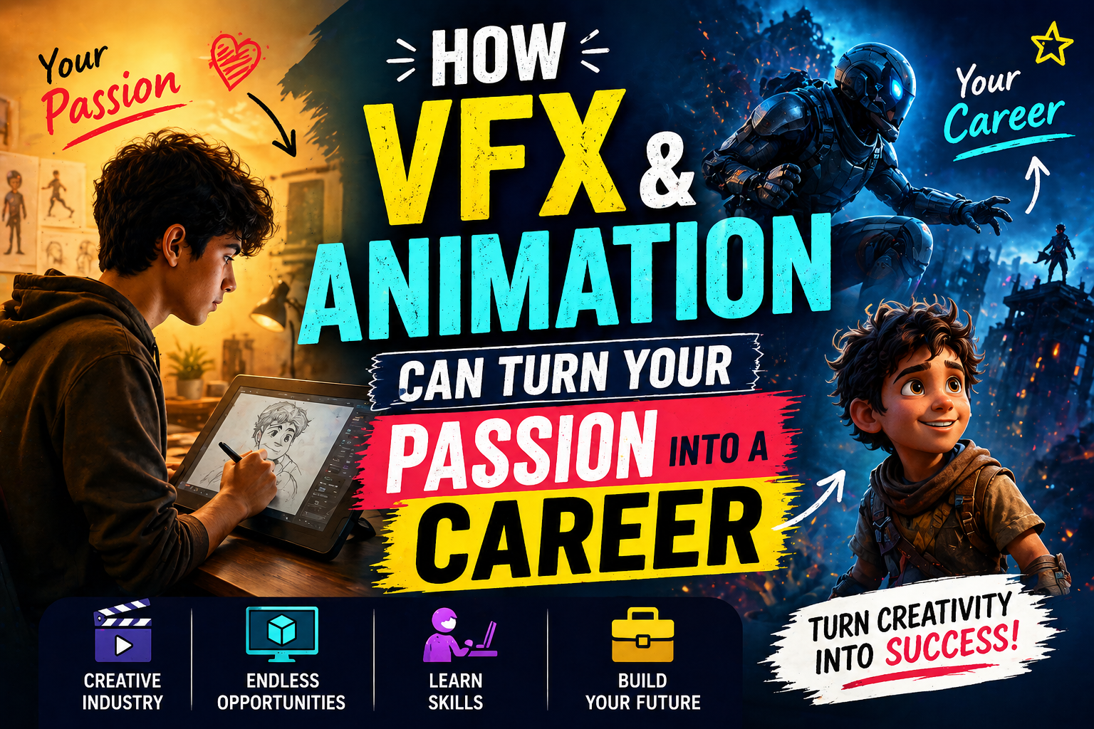 How VFX and Animation Can Turn Your Passion into a Career
