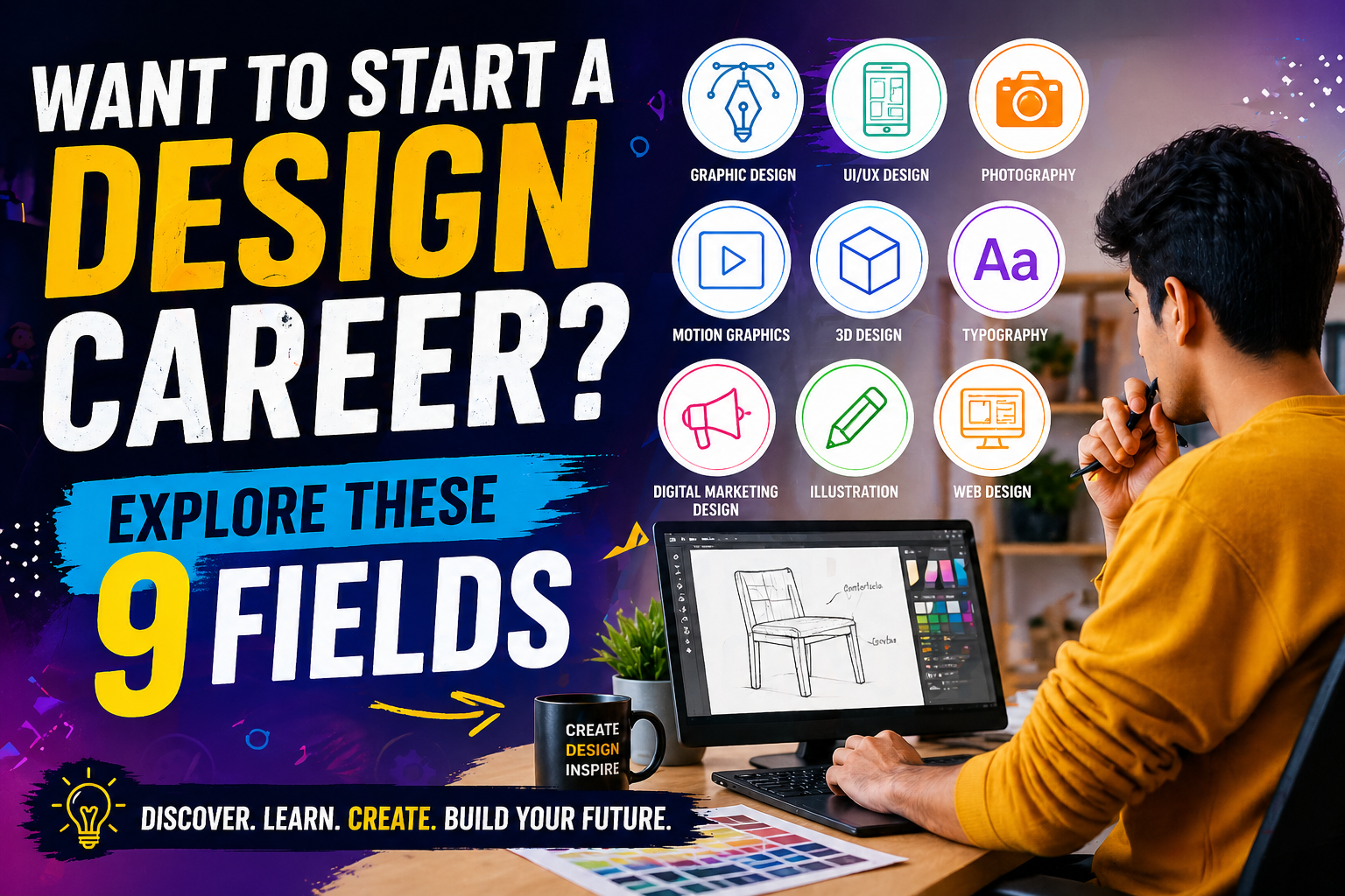 Want to Start a Design Career? Explore These 9 Fields